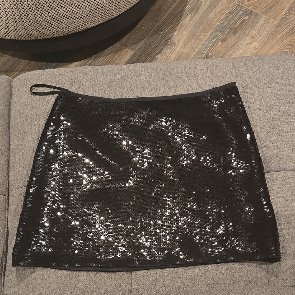 Sequin Black Skirt